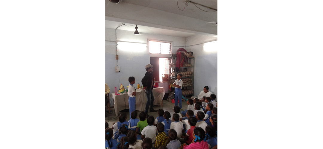 Classroom activities at an early Footpath School centre, 2015