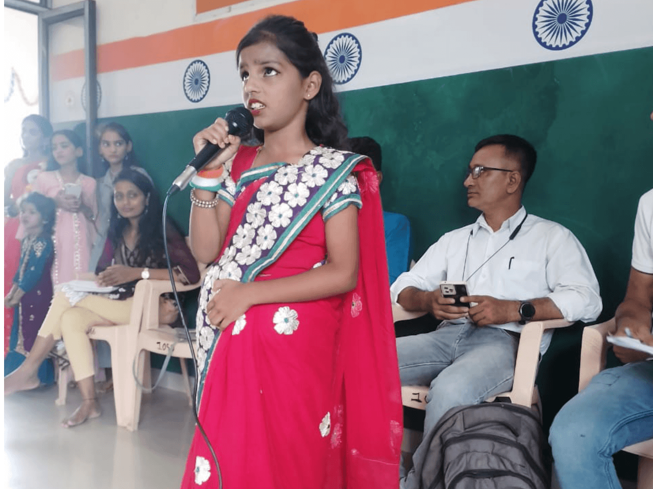 Independence Day celebrations with children at Footpath School